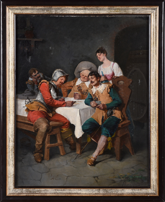 pintura JOAQUÍN AGRASOT Y JUAN